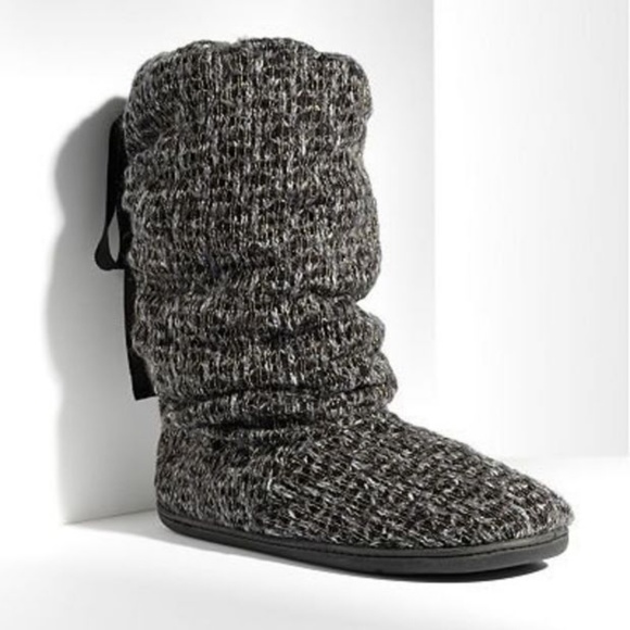 Simply Vera Vera Wang Shoes - Simply Vera Wang || BlackTweed Lurex Boot Slippers